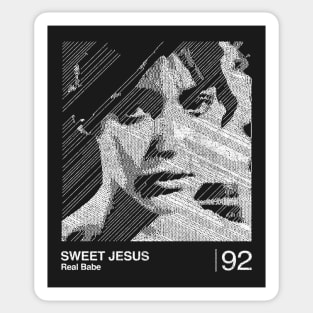 Sweet Jesus / Dreampop / Minimalist Graphic Artwork Design Sticker